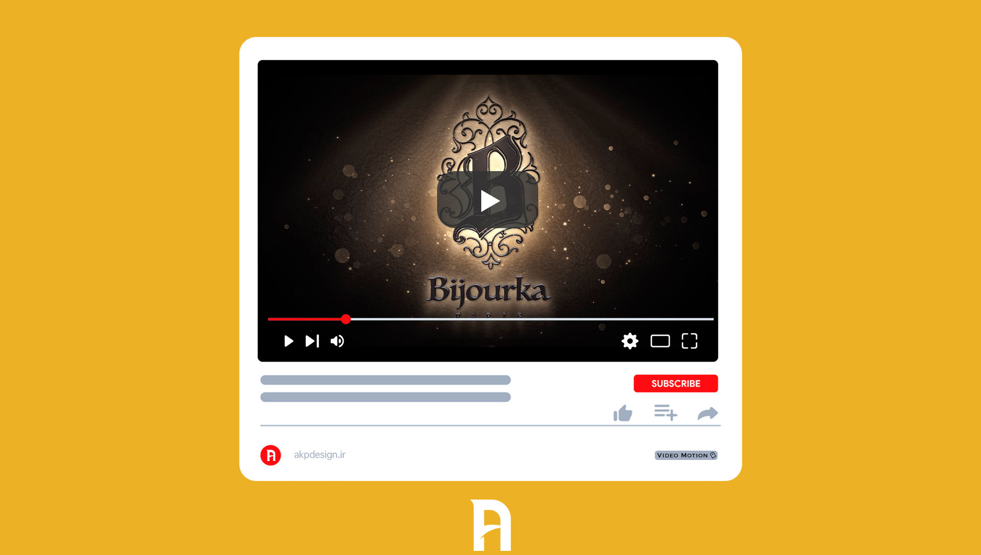 کاور ویدیو لوگوموشن بیجورکا